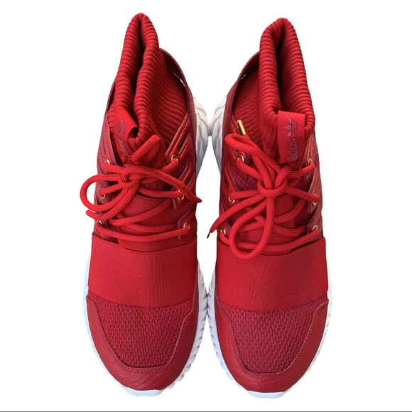 Adidas Red & White Tubular Doom Chinese New Year Of The Monkey Sporty Sneakers main image 9